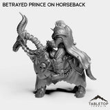 Tabletop Terrain Miniature Culled Knights Betrayed Prince on Horseback