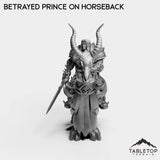 Tabletop Terrain Miniature Culled Knights Betrayed Prince on Horseback