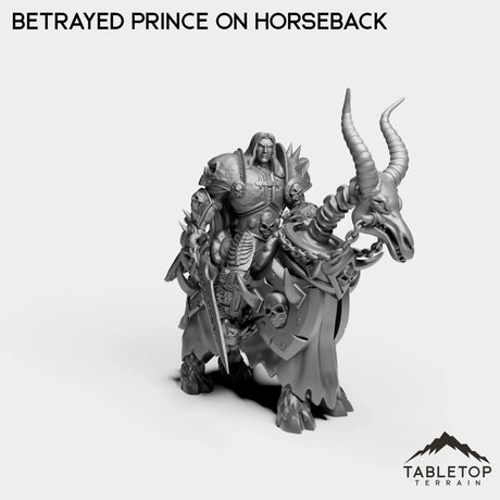Tabletop Terrain Miniature Culled Knights Betrayed Prince on Horseback