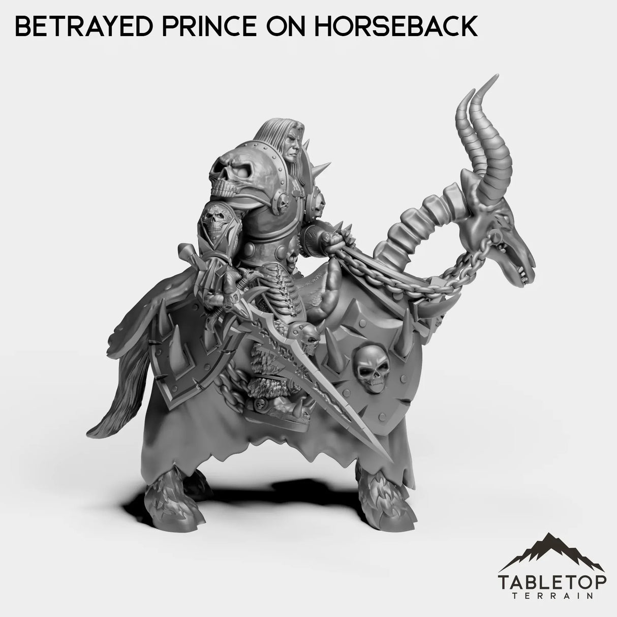 Tabletop Terrain Miniature Culled Knights Betrayed Prince on Horseback