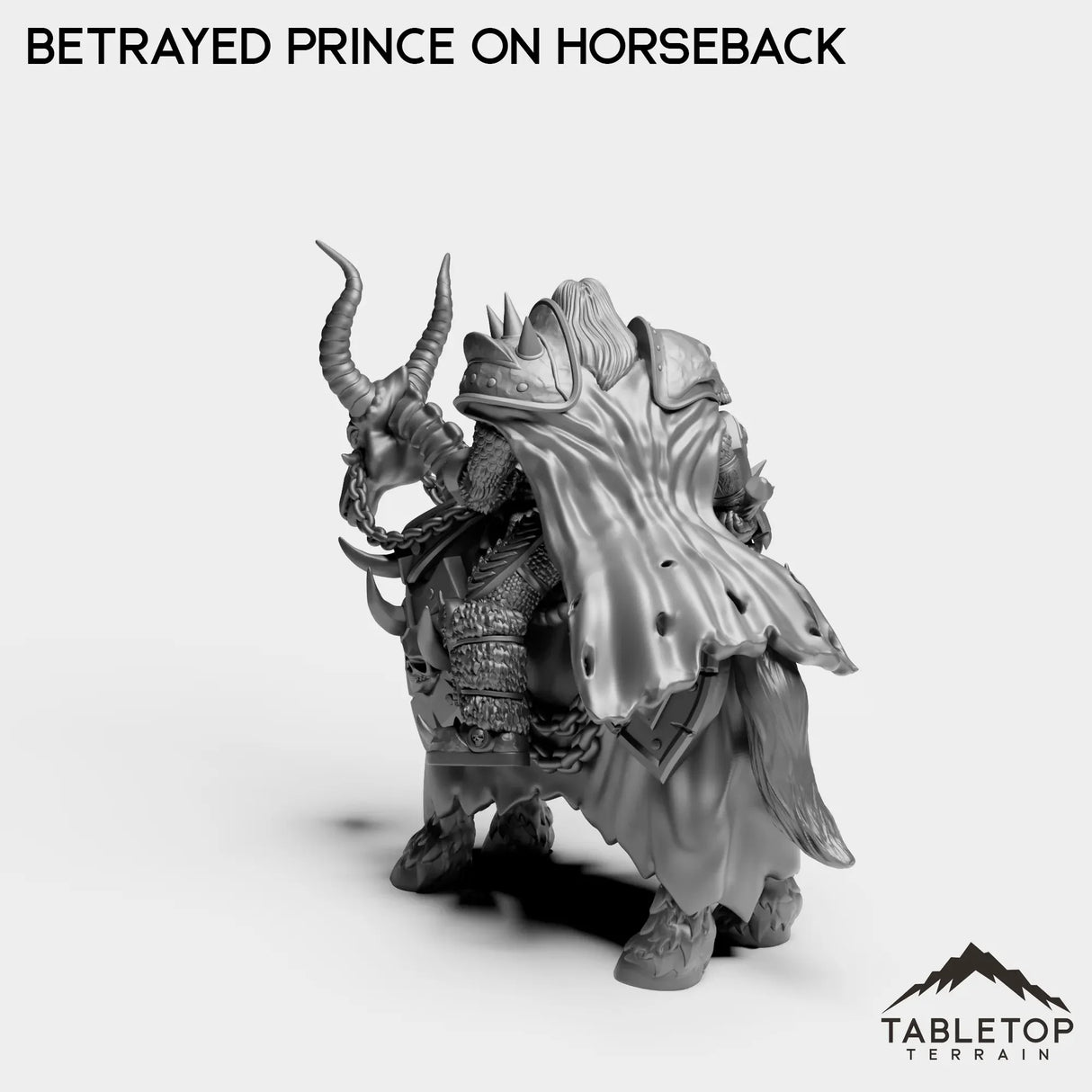 Tabletop Terrain Miniature Culled Knights Betrayed Prince on Horseback