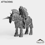 Tabletop Terrain Miniature Culled Knights on Horse