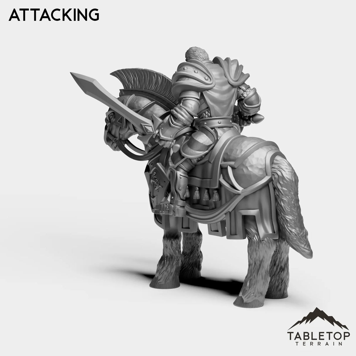 Tabletop Terrain Miniature Culled Knights on Horse