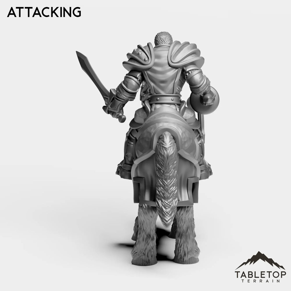Tabletop Terrain Miniature Culled Knights on Horse