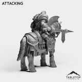 Tabletop Terrain Miniature Culled Knights on Horse