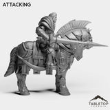Tabletop Terrain Miniature Culled Knights on Horse