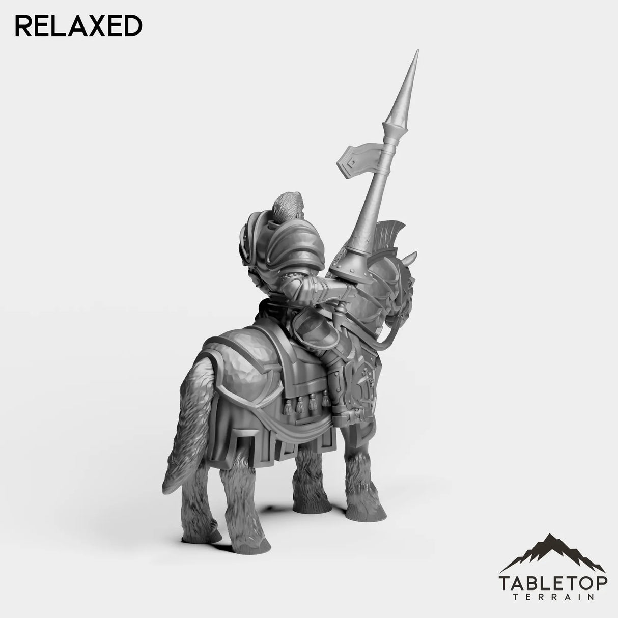 Tabletop Terrain Miniature Culled Knights on Horse