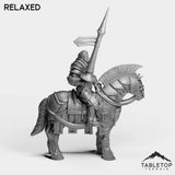 Tabletop Terrain Miniature Culled Knights on Horse