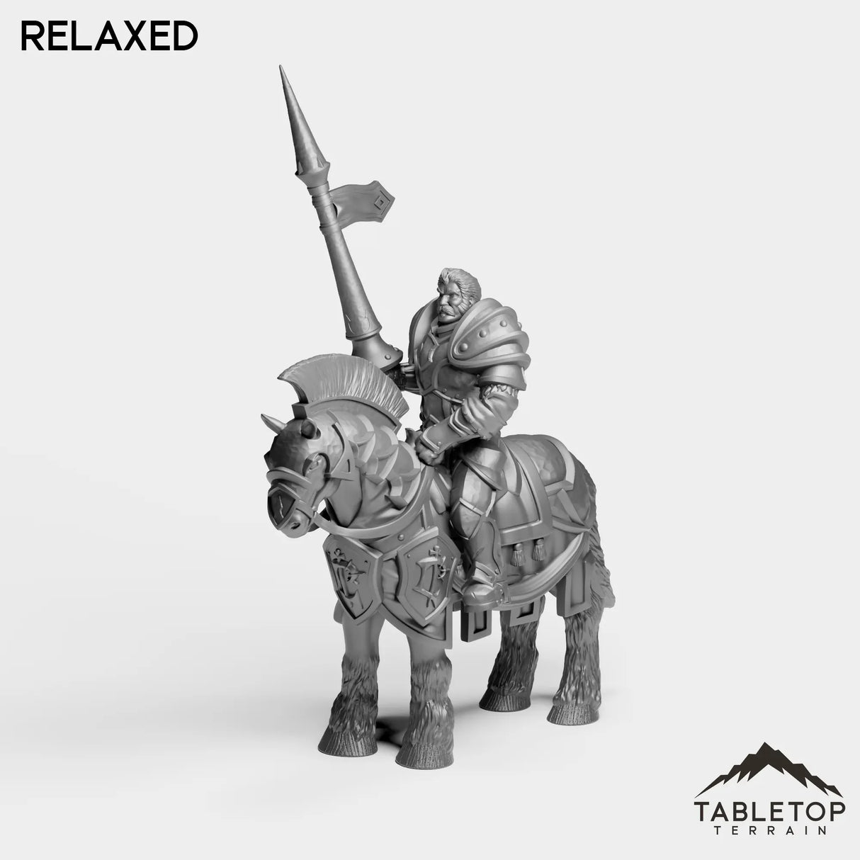 Tabletop Terrain Miniature Culled Knights on Horse