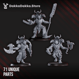 Tabletop Terrain Miniature Cursed Bone Shredders Squad (build kit)
