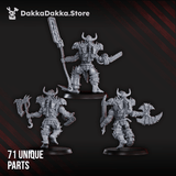 Tabletop Terrain Miniature Cursed Bone Shredders Squad (build kit)