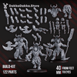 Tabletop Terrain Miniature Cursed Bone Shredders Squad (build kit)