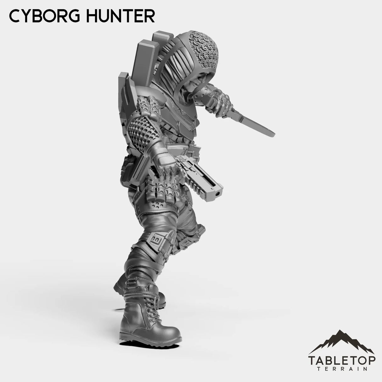 Tabletop Terrain Miniature Cyborg Hunter - Micromachines Corp