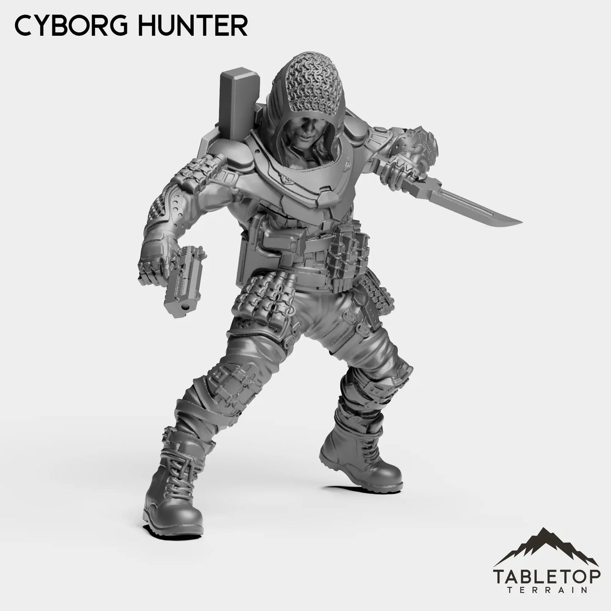 Tabletop Terrain Miniature Cyborg Hunter - Micromachines Corp