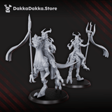 Tabletop Terrain Miniature Daemons of Lust Dino Riders