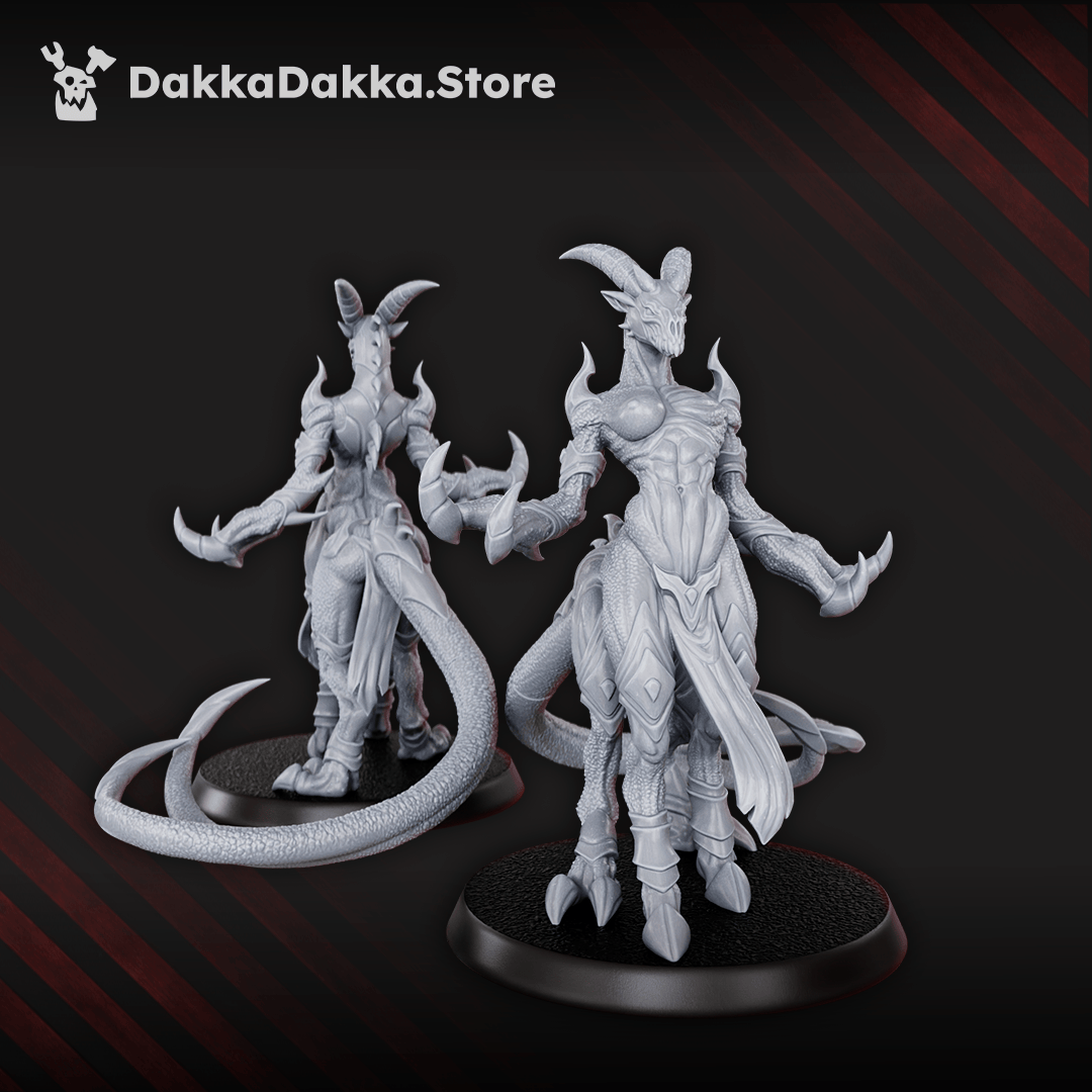 Tabletop Terrain Miniature Daemons of Lust Fiends x3