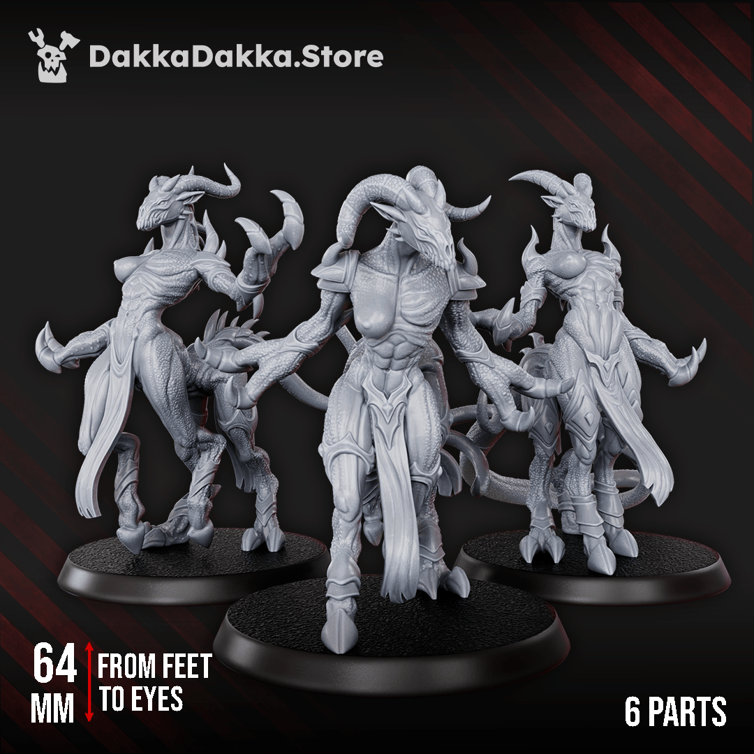 Tabletop Terrain Miniature Daemons of Lust Fiends x3