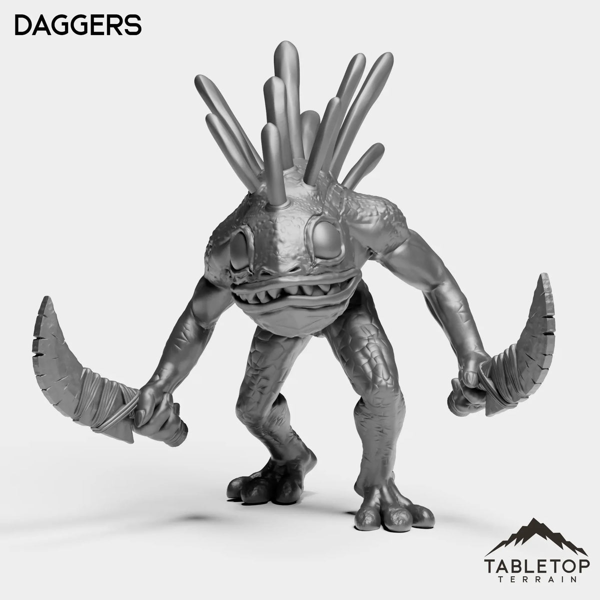 Tabletop Terrain Miniature Daggers Murlocs Attacking