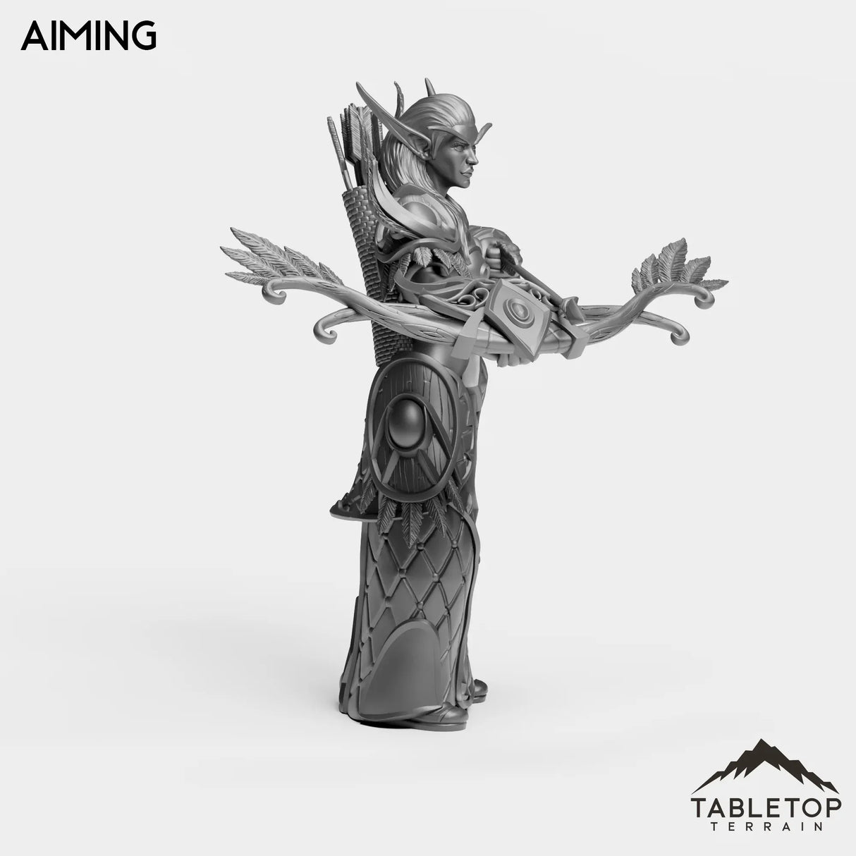 Tabletop Terrain Miniature Darkness Hunter Female