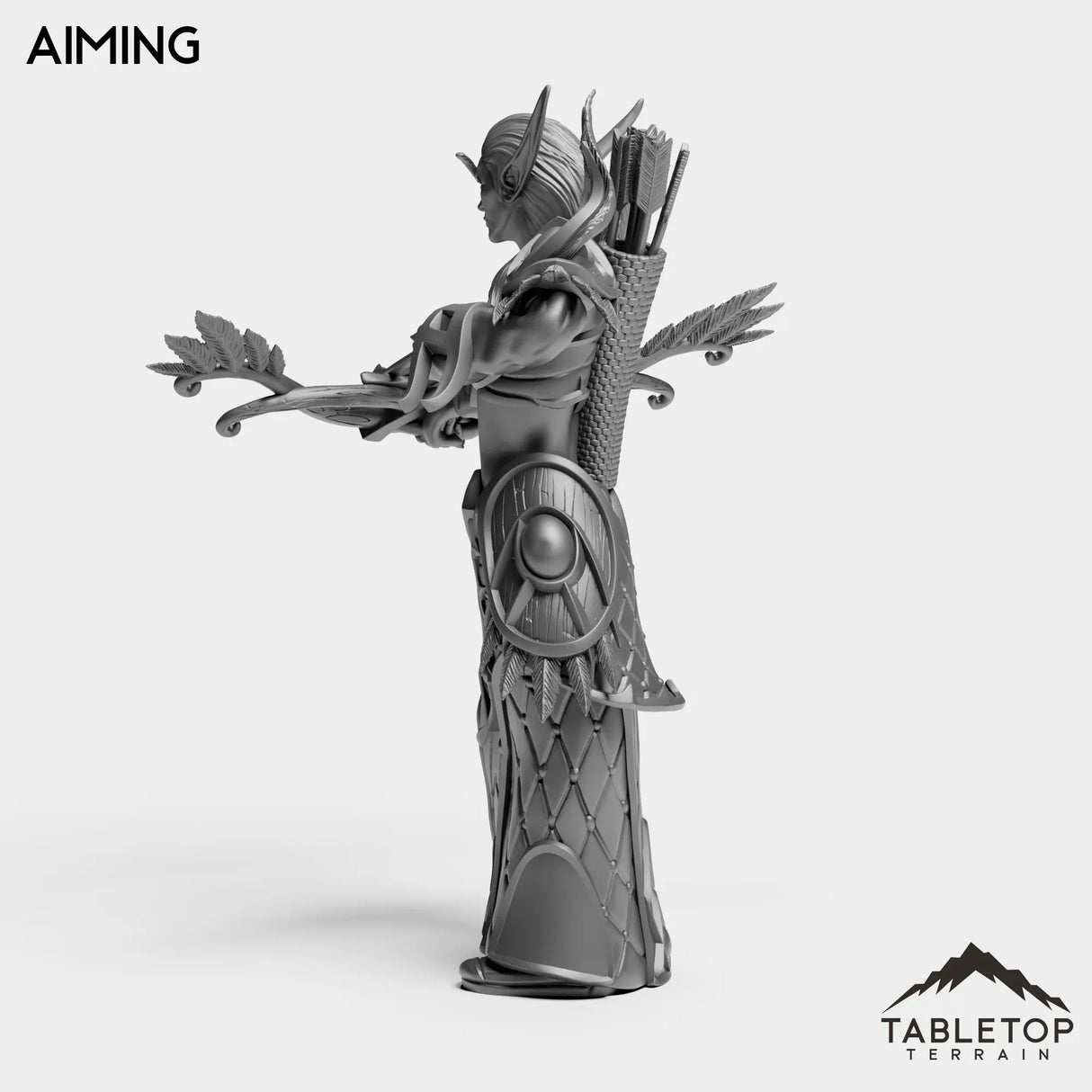 Tabletop Terrain Miniature Darkness Hunter Female