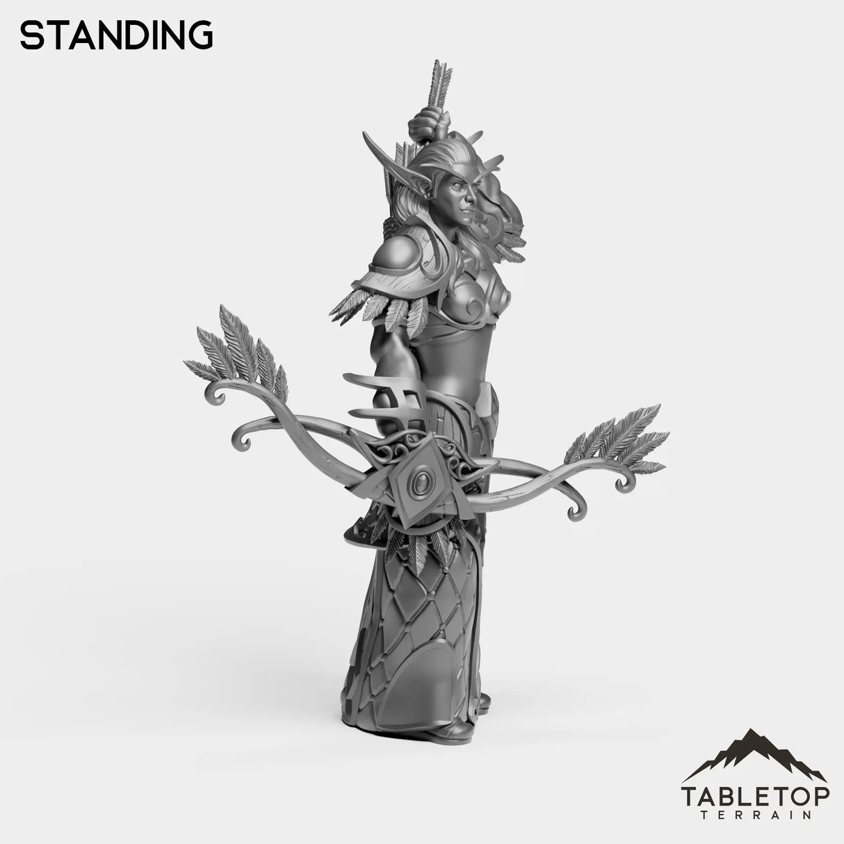 Tabletop Terrain Miniature Darkness Hunter Female