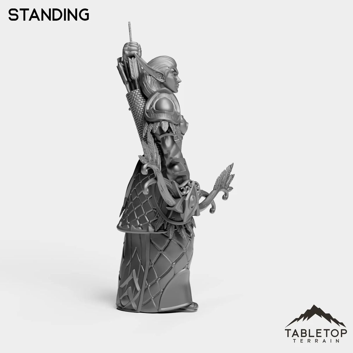 Tabletop Terrain Miniature Darkness Hunter Female