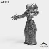 Tabletop Terrain Miniature Darkness Hunter Female