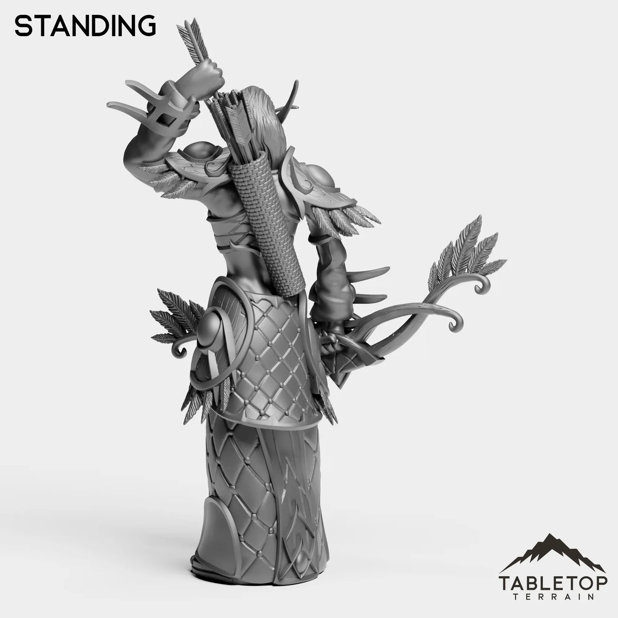 Tabletop Terrain Miniature Darkness Hunter Female