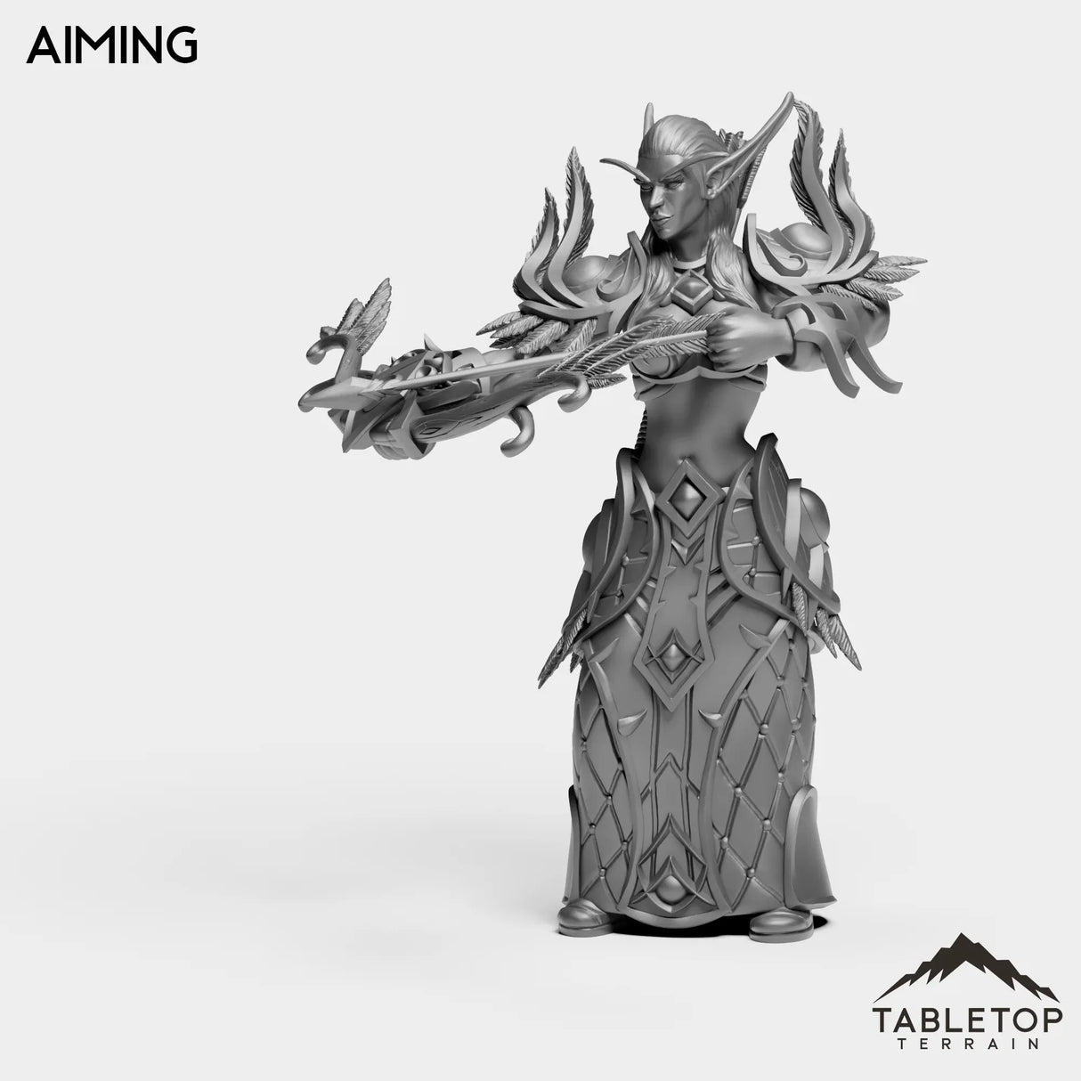 Tabletop Terrain Miniature Darkness Hunter Female
