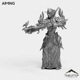 Tabletop Terrain Miniature Darkness Hunter Female