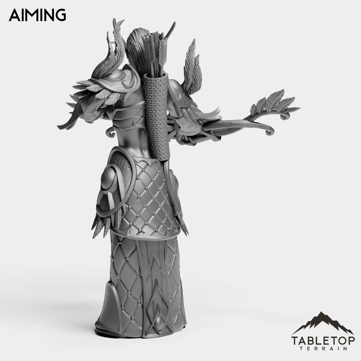 Tabletop Terrain Miniature Darkness Hunter Female