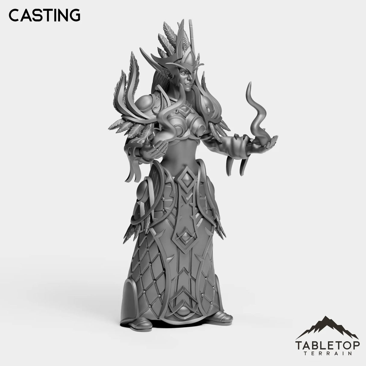 Tabletop Terrain Miniature Darkness Mage Female