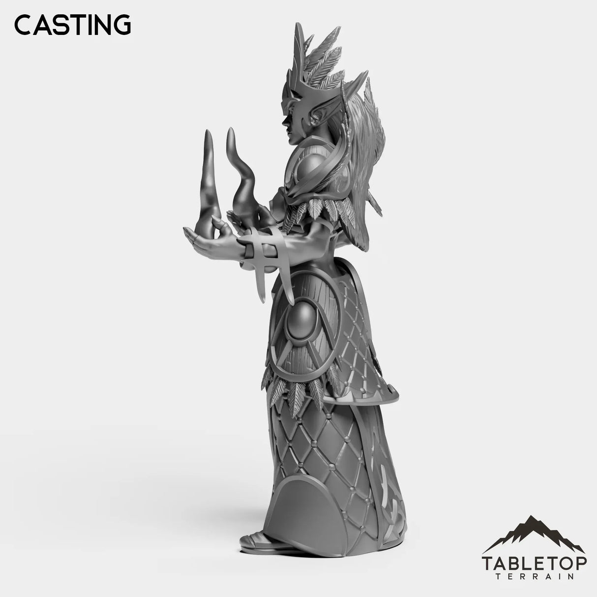 Tabletop Terrain Miniature Darkness Mage Female