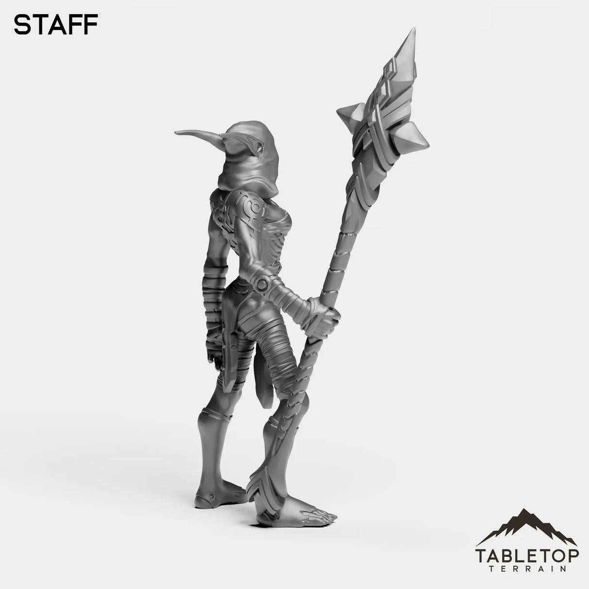 Tabletop Terrain Miniature Darkness Nightfallen First Arcanist Female
