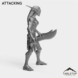 Tabletop Terrain Miniature Darkness Nightfallen Rebel Female