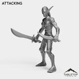 Tabletop Terrain Miniature Darkness Nightfallen Rebel Female