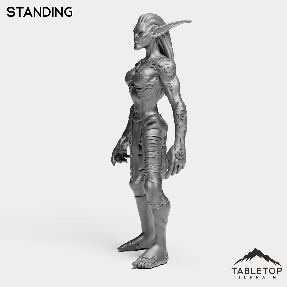 Tabletop Terrain Miniature Darkness Nightfallen Rebel Female
