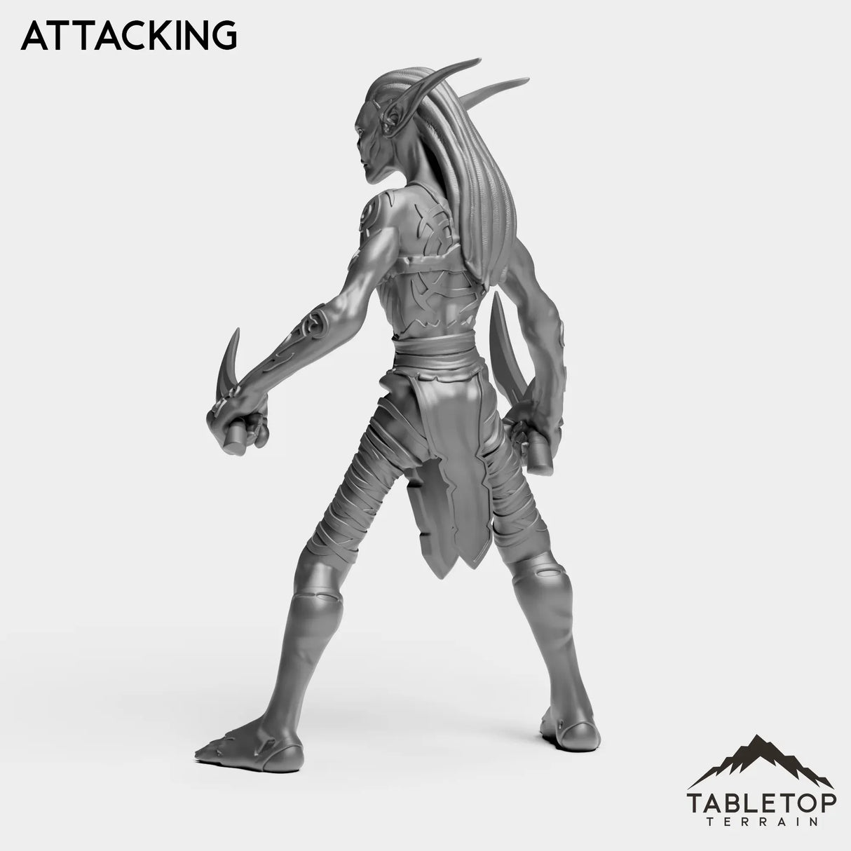 Tabletop Terrain Miniature Darkness Nightfallen Rebel Female