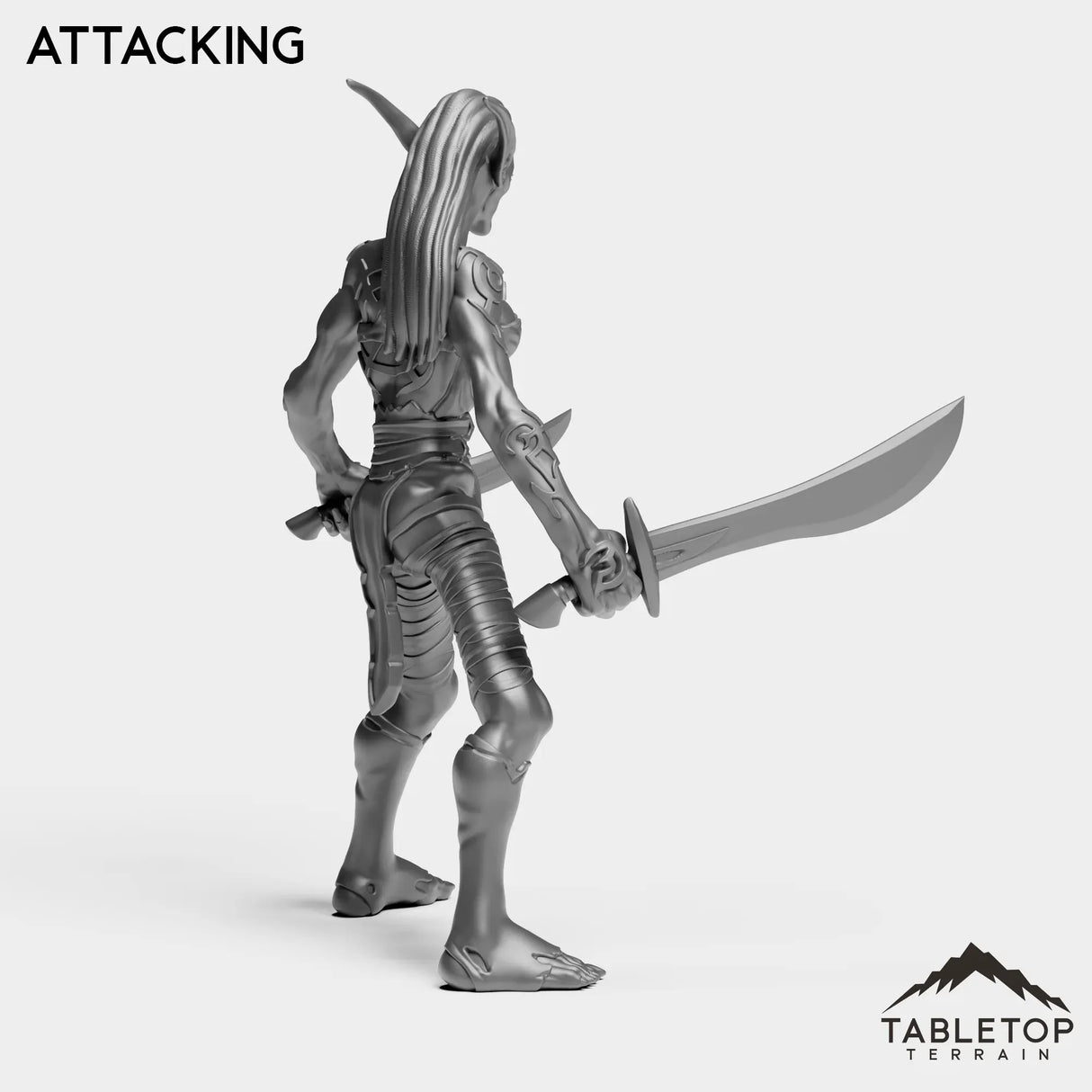 Tabletop Terrain Miniature Darkness Nightfallen Rebel Female