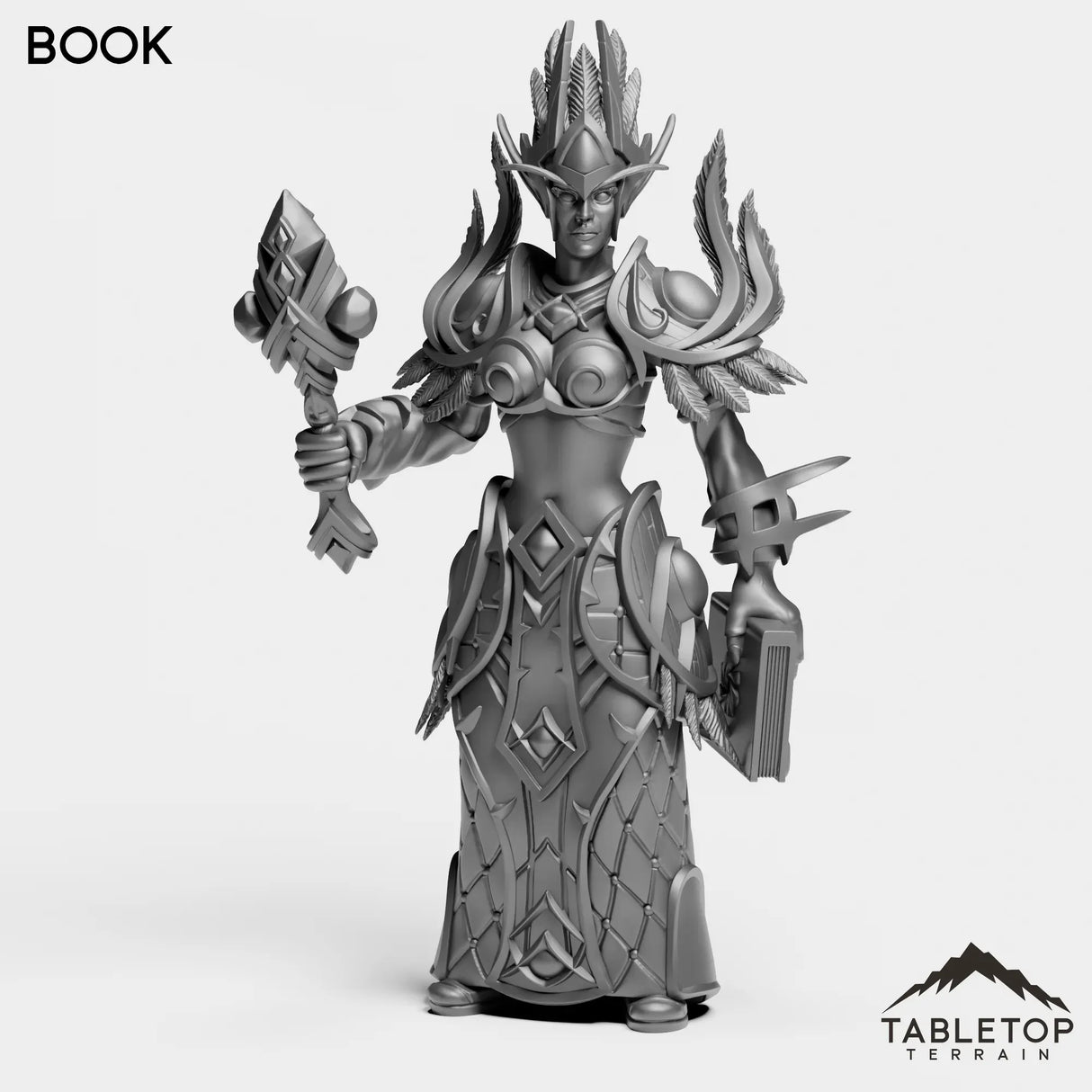 Tabletop Terrain Miniature Darkness Priest Female