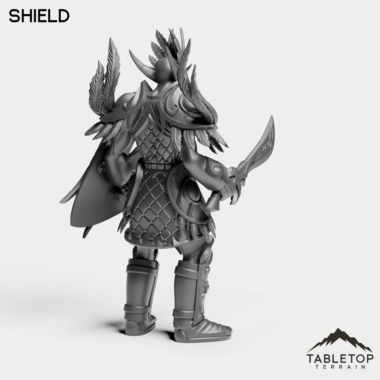 Tabletop Terrain Miniature Darkness Warrior
