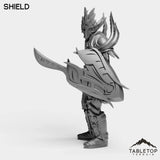Tabletop Terrain Miniature Darkness Warrior