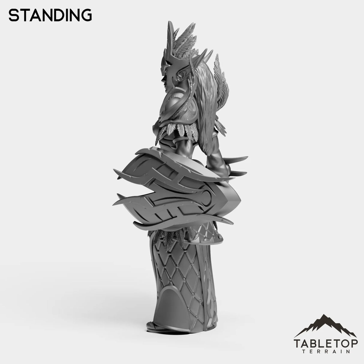 Tabletop Terrain Miniature Darkness Warrior Female