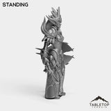 Tabletop Terrain Miniature Darkness Warrior Female