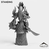 Tabletop Terrain Miniature Darkness Warrior Female