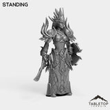 Tabletop Terrain Miniature Darkness Warrior Female