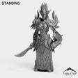 Tabletop Terrain Miniature Darkness Warrior Female