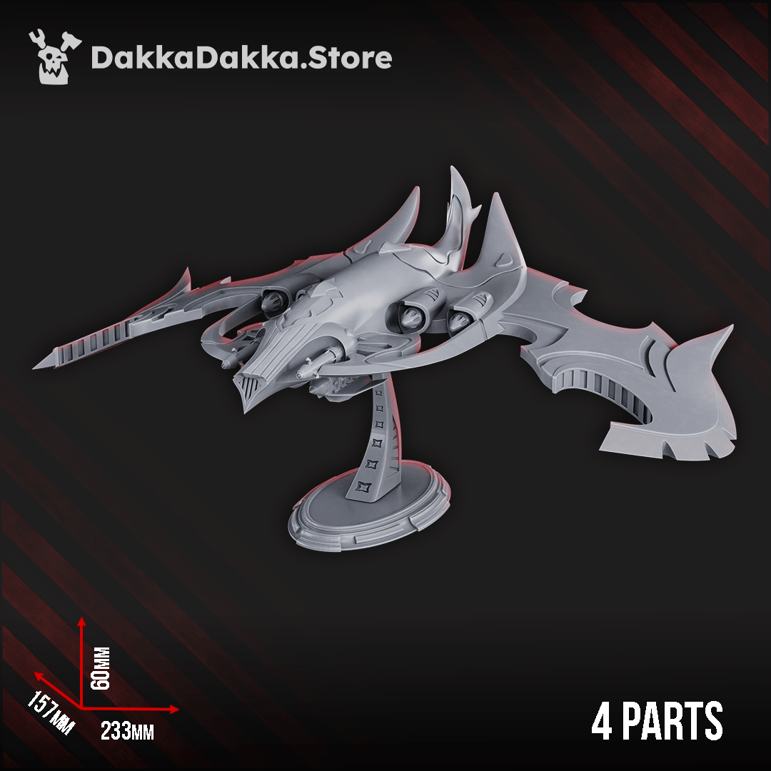 Tabletop Terrain Miniature Darkvoid Bomber