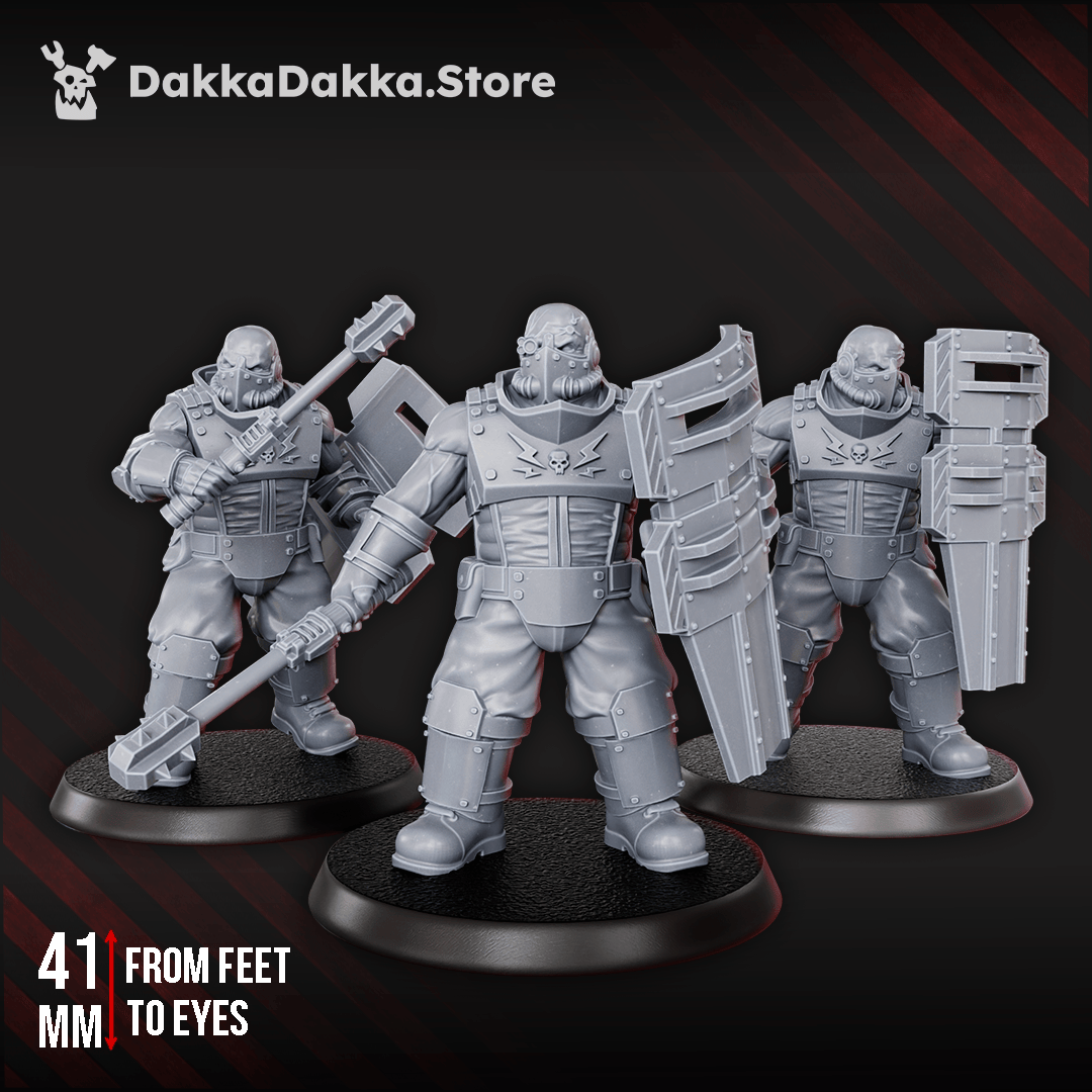 Tabletop Terrain Miniature Dawnguard Ogres x3