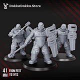 Tabletop Terrain Miniature Dawnguard Ogres x3